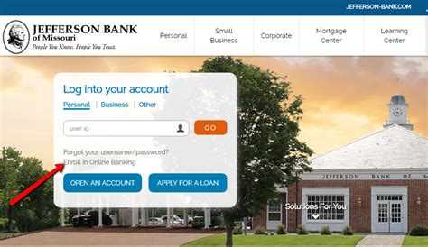 central bank login jefferson city mo|jefferson bank online log in.